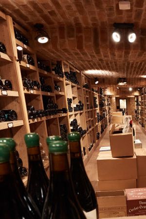 23 February 2022, Hamburg: Wine bottles stand and lie in the Vier Jahreszeiten wine cellar. The Hamburg luxury hotel "Vier Jahreszeiten" celebrates its 125th anniversary on 24.02.2022. Photo: Georg Wendt/dpa (Photo by Georg Wendt/picture alliance via Getty Images)