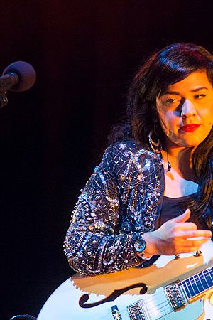 BILBAO, SPAIN - NOVEMBER 23: Carla Morrison performs on stage at Bizkaia International Music Experience at Bilbao Exhibition Centre on November 23, 2013 in Bilbao, Spain. (Photo by Jordi Vidal/Redferns via Getty Images)