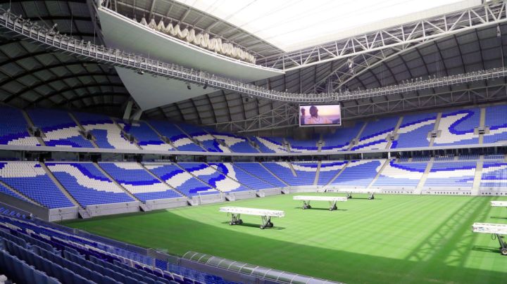 AL WAKRAH, QATAR - JULY 4: General view of the Al-Janoub Stadium, formerly known as Al-Wakrah Stadium, a retractable roof football stadium in Al-Wakrah, Qatar, that was inaugurated on 16 May 2019. This is the second among the eight stadiums for the 2022 FIFA World Cup in Qatar, after the renovation of Khalifa International Stadium. On July 4, 2022 in Al Wakrah, Qatar. (Photo credit should read Sidhik Keerantakath/Eyepix Group/Future Publishing via Getty Images)