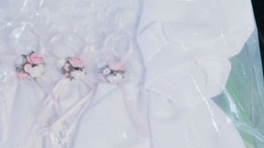 Shop window with Quinceanera dresses