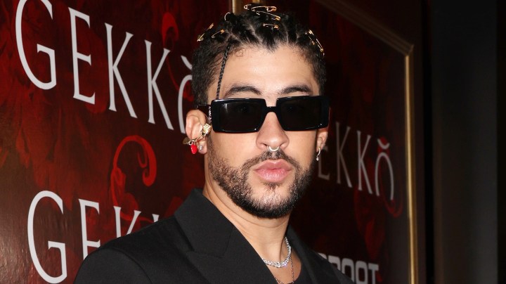 MIAMI, FL - AUGUST 11: Bad Bunny attends the Gekko Miami restaurant grand opening celebration on August 11, 2022 in Miami, Florida. (Photo by Alexander Tamargo/Getty Images)