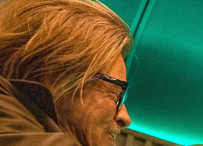 Brad Pitt and Bad Bunny