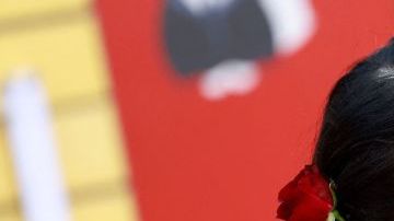 Andrea Muñoz at Bullet Train premiere.