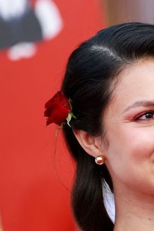 Andrea Muñoz at Bullet Train premiere.