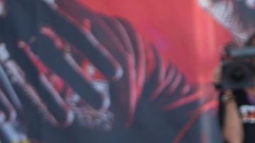 BARCELONA, SPAIN - MAY 28: Rapper MOUNTS makes freestyle verses during the event on May 28, 2022 in Barcelona, Spain. (Photo by Manuel Medir/Getty Images)