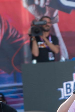 BARCELONA, SPAIN - MAY 28: Rapper MOUNTS makes freestyle verses during the event on May 28, 2022 in Barcelona, Spain. (Photo by Manuel Medir/Getty Images)