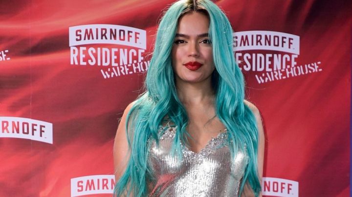 MEXICO CITY, MEXICO - JUNE 10: Singer Karol G poses for a photo during the Smirnoff Residence Warehouse Red Carpet event on June 10, 2022 in Mexico City, Mexico. (Photo by Jaime Nogales/Medios y Media/Getty Images)