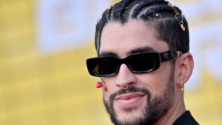LOS ANGELES, CALIFORNIA - AUGUST 01: Bad Bunny attends the Los Angeles Premiere of Columbia Pictures' "Bullet Train" at Regency Village Theatre on August 01, 2022 in Los Angeles, California. (Photo by Axelle/Bauer-Griffin/FilmMagic )