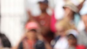 TORONTO, ON - AUGUST 9 - Leylah Fernandez, right, celebrates with her sister Bianca Fernandez as they defeat Kristen Flipkens and Sara Sorribes Tormo in doubles on Court 1 at the National Bank Open presented by Rogers at Sobey's Stadium at York University in Toronto. August 9, 2022. (Steve Russell/Toronto Star via Getty Images)