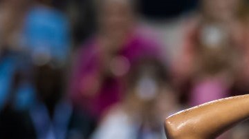 TORONTO, ONTARIO - AUGUST 08: Leylah Fernandez of Canada celebrates defeating Storm Sanders of Australia in her first round match on Day 3 of the National Bank Open, part of the Hologic WTA Tour, at Sobeys Stadium on August 08, 2022 in Toronto, Ontario (Photo by Robert Prange/Getty Images)