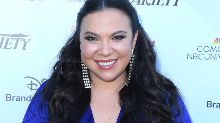 LOS ANGELES, CALIFORNIA - OCTOBER 02: Gloria Calderon 
 arrives at the 2022 Imagen Awards at LA Plaza de Cultura y Artes on October 02, 2022 in Los Angeles, California. (Photo by Steve Granitz/FilmMagic)