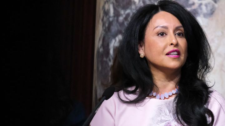 Los Angeles, CA - December 03:Los Angeles Council member Nury Martinez after being voted in unanimously to take over as council President Tuesday, December 3, 2019. (Photo by David Crane/MediaNews Group/Los Angeles Daily News via Getty Images)