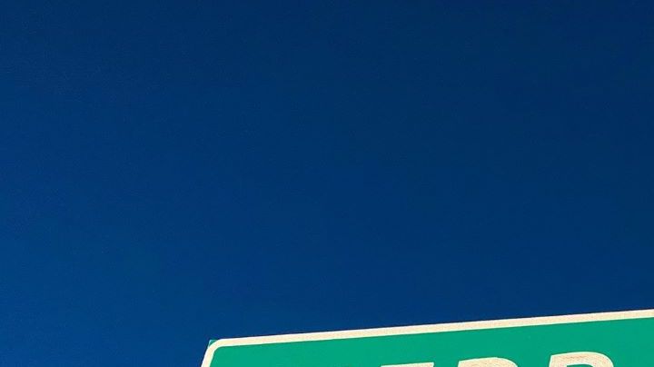 Texas Road Sign: Town Marker for Sierra Blanca