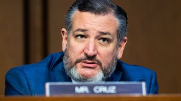 UNITED STATES - SEPTEMBER 8: Sen. Ted Cruz, R-Texas, attends the Senate Judiciary Committee markup on judicial nominations, the Speak Out Act, and the Journalism Competition and Preservation Act of 2021, in Hart Building on Thursday, September 8, 2022. (Tom Williams/CQ-Roll Call, Inc via Getty Images)