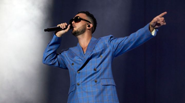 BURRIANA, SPAIN - AUGUST 06: C Tangana performs on stage at Arenal Sound on August 06, 2022 in Burriana, Spain. (Photo by Fernando Ruiz/fotopress/Getty Images)