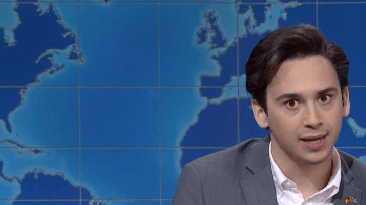 Marcello Hernández on SNL's the Weekend Update