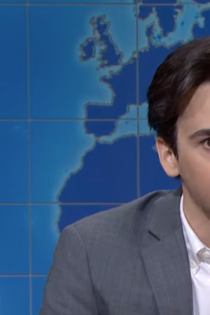 Marcello Hernández on SNL's the Weekend Update