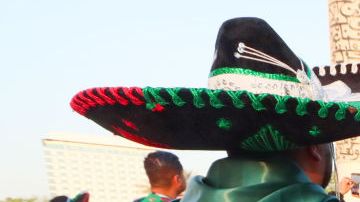DOHA, QATAR - NOVEMBER 22: Fans of Mexico arrive to the Stadium 974 prior to the FIFA World Cup Qatar 2022 Group C match between Mexico and Poland at Stadium 974 on November 22, 2022 in Doha, Qatar. (Photo by Khalil Bashar/Jam Media/Getty Images)