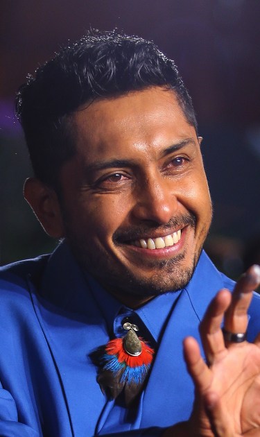 MEXICO CITY, MEXICO - NOVEMBER 09: Tenoch Huerta poses for a photo during the Wakanda Forever Red Carpet in Mexico City at Plaza Satelite on November 09, 2022 in Mexico City, Mexico. (Photo by Agustin Cuevas/Getty Images for Disney)