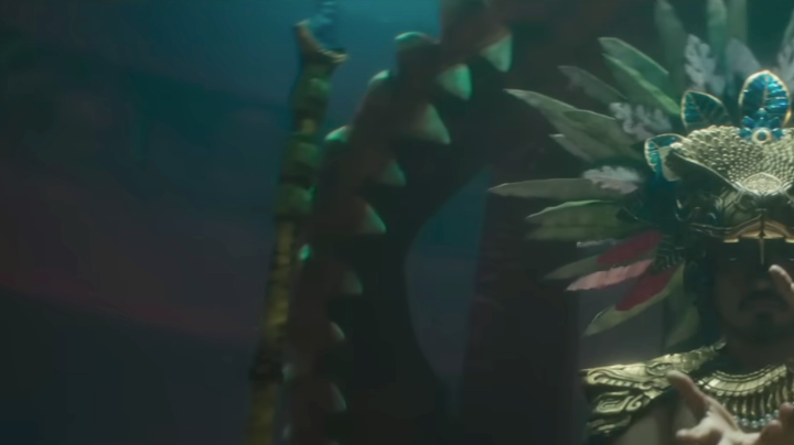 Tenoch Huerta as Namor in Black Panther Wakanda Forever Doing Liik'ik Talokan