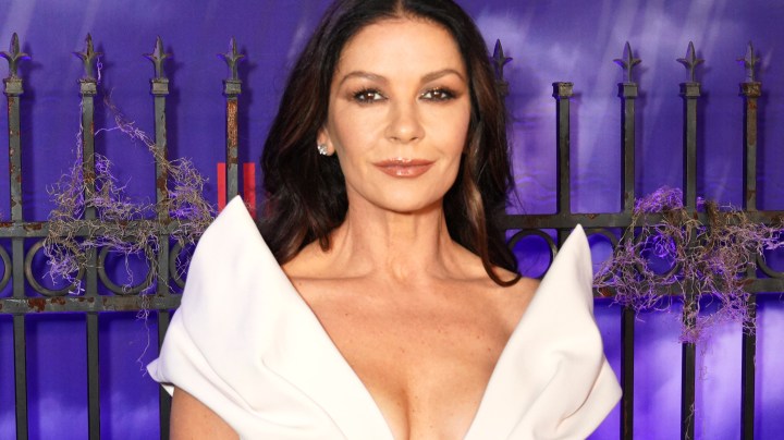 LOS ANGELES, CALIFORNIA - NOVEMBER 16: Catherine Zeta-Jones attends the world premiere of Netflix's "Wednesday" on November 16, 2022 in Los Angeles, California. (Photo by Presley Ann/Getty Images for Netflix)