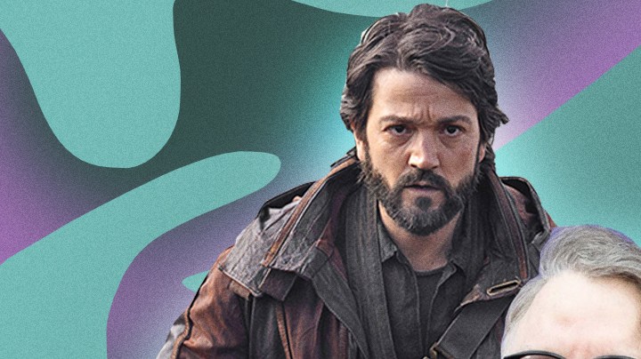 Diego Luna, Guillermo del Toro, and Jenna Ortega collage