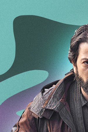 Diego Luna, Guillermo del Toro, and Jenna Ortega collage