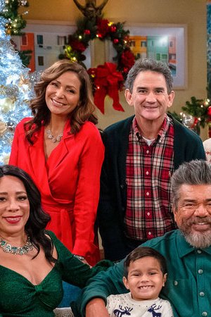 LOPEZ VS LOPEZ -- "Lopez vs Christmas" Episode 106 -- Pictured: (l-r) Selenis Leyva as Rosie, Constance Marie as Connie, Brice Gonzalez as Chance, Valente Rodriguez as Val, George Lopez as George, Luis Armand Garcia as Louie, Mayan Lopez as Mayan, Al Madrigal as Oscar, Belita Moreno as Bella, Matt Shively as Quinten -- (Photo by: Nicole Weingart/NBC)