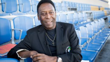Legendary Cosmos and Brazil player Pelé prior to the Soccer, 2015 NASL NY Cosmos vs Tampa Bay Rowdies on April 18, 2015 at James M Shuart Stadium in Hempstead, NY, USA . Photo �� Ira L. Black (Photo by Ira Black/Corbis via Getty Images)