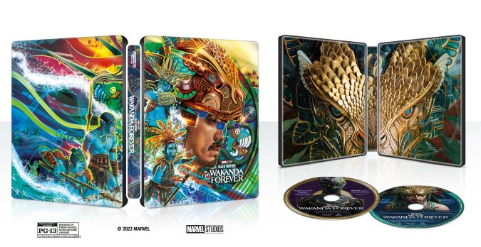 Black Panther: Wakanda Forever steelbook artwork by Orlando Arocena