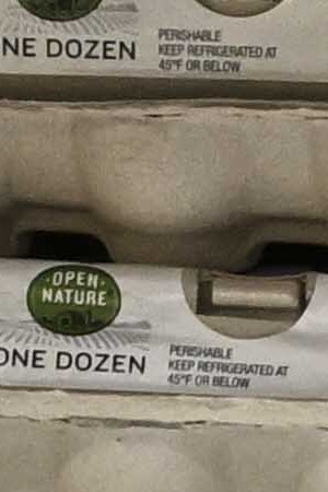 NEW YORK, UNITES STATES - JANUARY 21: Egg shelves are seen with a note apologizing to customers for the price increase after the reduction in productivity brought on by poultry fatalities caused by various illnesses in New York, United States on January 21, 2023. The egg prices jumped by two to three times across the country, from 3 to 4 dollars per package to 9 to 11 dollars for organic eggs and from 2 to 3 dollars to 5 to 7 dollars for regular eggs. (Photo by Fatih Aktas/Anadolu Agency via Getty Images)