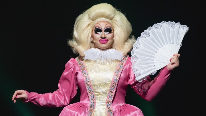 AUSTIN, TEXAS - APRIL 12: American drag queen Trixie Mattel performs onstage during "Trixie and Katya Live" at ACL Live on April 12, 2022 in Austin, Texas. (Photo by Rick Kern/Getty Images)