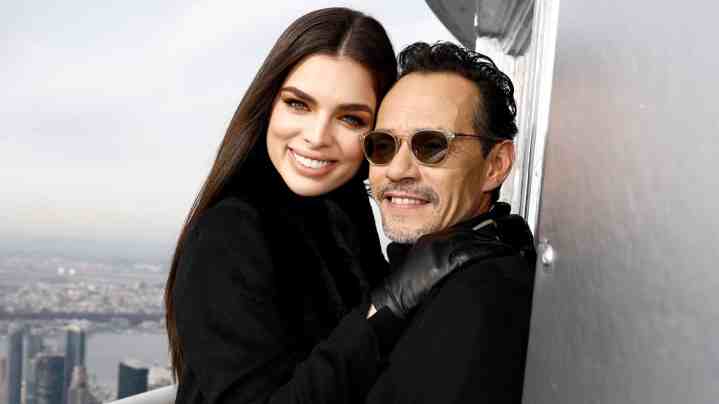 NEW YORK, NEW YORK - DECEMBER 05: Nadia Ferreira and Marc Anthony visit the Empire State Building on December 05, 2022 in New York City. (Photo by John Lamparski/Getty Images for Empire State Realty Trust)