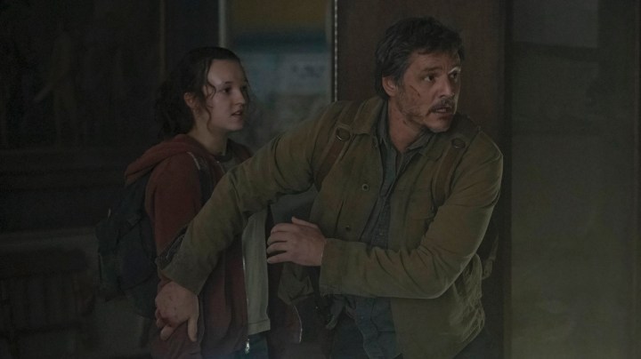 Bella Ramsey and Pedro Pascal from HBO's The Last of Us