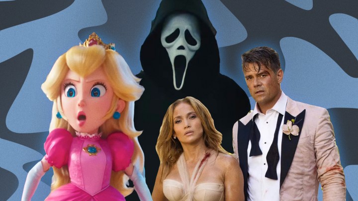 Princess Peach, Ghost Face, and the cast of Shotgun Wedding for 10 Most Anticipated Movies of 2023