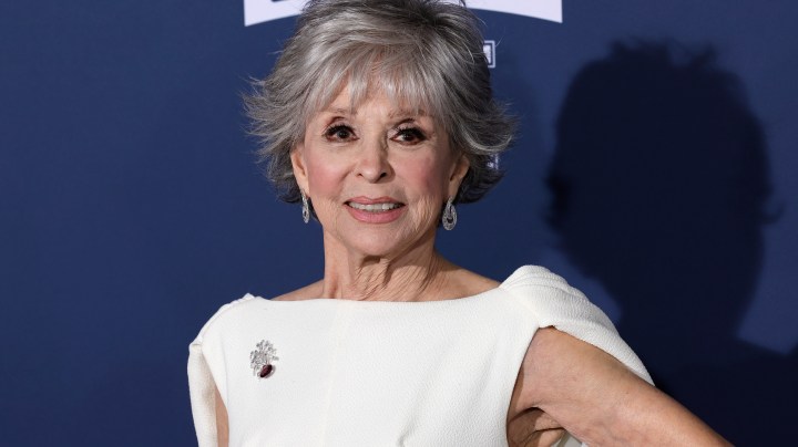 LOS ANGELES, CALIFORNIA - JANUARY 31: Rita Moreno attends the Los Angeles Premiere Screening Of Paramount Pictures' "80 For Brady" at Regency Village Theatre on January 31, 2023 in Los Angeles, California. (Photo by Frazer Harrison/WireImage)