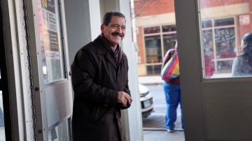 CHICAGO, ILLINOIS - FEBRUARY 21: Chicago mayoral candidate Congressman Jesus "Chuy" Garcia greets commuters at an 'L' station during an early-morning campaign stop in the Pilsen neighborhood on February 21, 2023 in Chicago, Illinois. Garcia is one of eight contenders who are trying to unseat Mayor Lori Lightfoot in the Chicago mayoral race. Election day in the city is February 28. (Photo by Scott Olson/Getty Images)