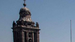Thousands of opposition protesters gather to demonstrate against electoral reforms of the leftist ruling party involving the electoral system, at Zocalo square in Mexico City on February 26, 2023. - Opposition groups called for demonstrations in various cities in Mexico to reject a controversial electoral reform championed by President Andres Manuel Lopez Obrador that critics see as an attack on democracy ahead of key elections next year. The proposal aims to reduce the size and budget of the independent agency that organizes elections, the National Electoral Institute (INE). (Photo by Nicolas ASFOURI / AFP) (Photo by NICOLAS ASFOURI/AFP via Getty Images)