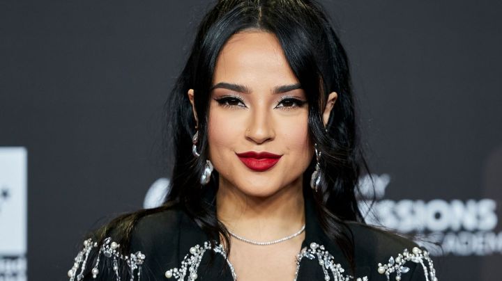 MADRID, SPAIN - OCTOBER 26: American singer Becky G poses at the photocall of the Latin Grammy Acoustic Concert to honor this year's Latin GRAMMY nominees at the Plaza de Toros de las Ventas, on October 26, 2022, in Madrid, Spain. The Plaza de Toros Monumental de Las Ventas becomes the venue for the Latin Grammy Acoustic Sessions, a private, intimate, acoustic concert that pays tribute to this year's Latin Grammy nominees by bringing together the best of the national and international Spanish-language music industry. The Acoustic Sessions began six years ago as a series of live events for small audiences that, in addition to showcasing established music stars, help promote emerging talent. The 23rd Annual Latin GRAMMY Awards will be held in Las Vegas on November 17. (Photo By A. Perez Meca/Europa Press via Getty Images)