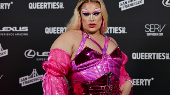 LOS ANGELES, CALIFORNIA - FEBRUARY 28: Salina EsTitties attends The Queerties 2023 Awards celebration at EDEN Sunset on February 28, 2023 in Los Angeles, California. (Photo by Chelsea Guglielmino/Getty Images)