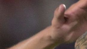 Argentina's forward Lionel Messi (C) celebrates with Argentina's midfielder Rodrigo De Paul (L) and Argentina's midfielder Thiago Almada after scoring a goal during the friendly football match between Argentina and Panama at the Monumental stadium in Buenos Aires, on March 23, 2023. - Lionel Messi capped a night of unbridled joy with the 800th goal of his career as world champions Argentina celebrated their homecoming with a 2-0 friendly victory over stubborn Panama in Buenos Aires on Thursday. (Photo by JUAN MABROMATA / AFP) (Photo by JUAN MABROMATA/AFP via Getty Images)