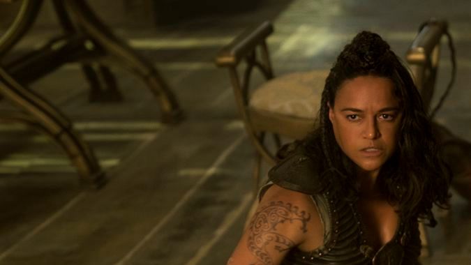 Michelle Rodriguez and Chris Pine in Dungeons & Dragons: Honor Among Thieves