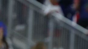 MIAMI, FLORIDA - MARCH 15: Members of Team Puerto Rico look on after Edwin Diaz #39 of Team Puerto Rico leaves the field in a wheelchair after sustaining an injury while celebrating a 5-2 win against Team Dominican Republic during their World Baseball Classic Pool D game at loanDepot park on March 15, 2023 in Miami, Florida. (Photo by Al Bello/Getty Images)