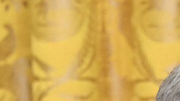 US President Joe Biden awards poet Richard Blanco with the 2021 National Humanities Medal during a ceremony in the East Room of the White House in Washington, DC, March 21, 2023. (Photo by SAUL LOEB / AFP) (Photo by SAUL LOEB/AFP via Getty Images)