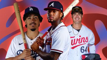 Miguel Vargas, Ronald Acuña Jr. and Jose Miranda for 2023 Latino MLB player list