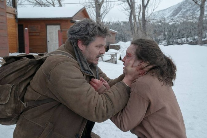 Pedro Pascal and Bella Ramsey in The Last of Us 1x08