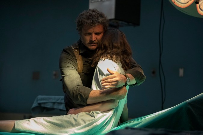 Pedro Pascal and Bella Ramsey in The Last of Us 1x09