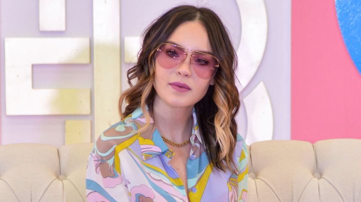 MEXICO CITY, MEXICO - MARCH 12: Belinda poses for photos during the presentation of Belinda Peregrin new collection by Price Shoes at Price Shoes Arco Norte on March 11, 2020 in Mexico City, Mexico. (Photo by Medios y Media/Getty Images)
