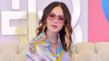 MEXICO CITY, MEXICO - MARCH 12: Belinda poses for photos during the presentation of Belinda Peregrin new collection by Price Shoes at Price Shoes Arco Norte on March 11, 2020 in Mexico City, Mexico. (Photo by Medios y Media/Getty Images)