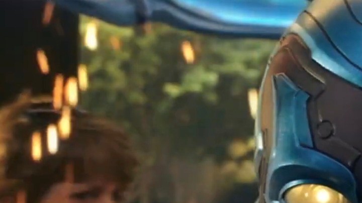 Xolo Maridueña as Blue Beetle in the DC Film